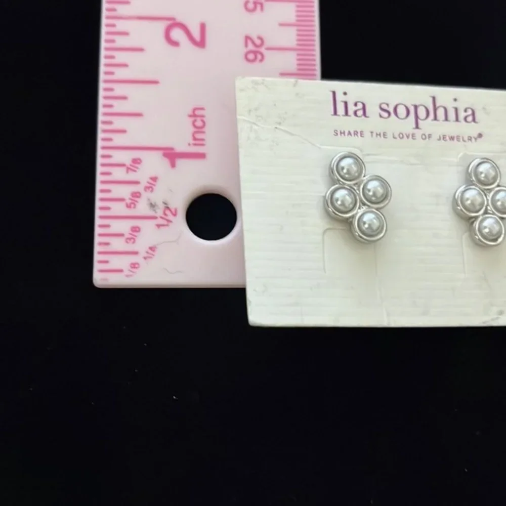Lia Sophia Faux Pearls Earrings